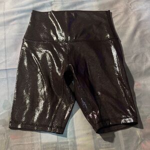 lululemon athletica Shimmering Black Bike Shorts